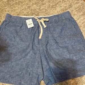 J. Crew Blue Flat Front Shorts Relaxed Fit
